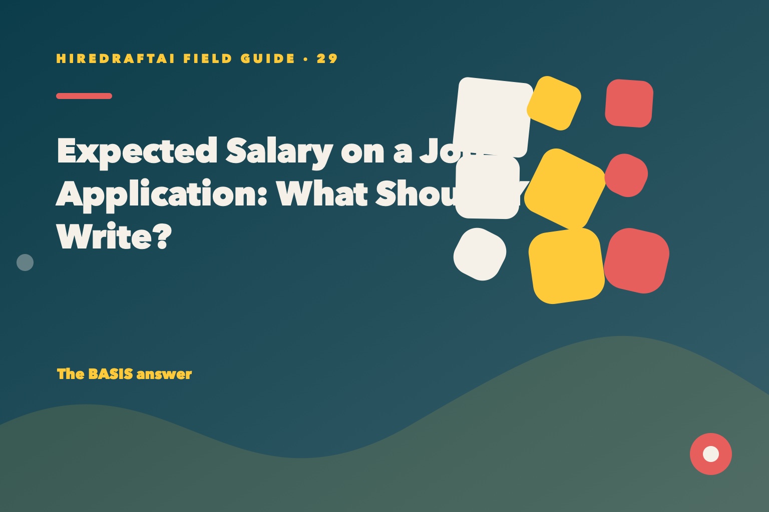 A salary expectation form is completed using a research band and compensation assumptions