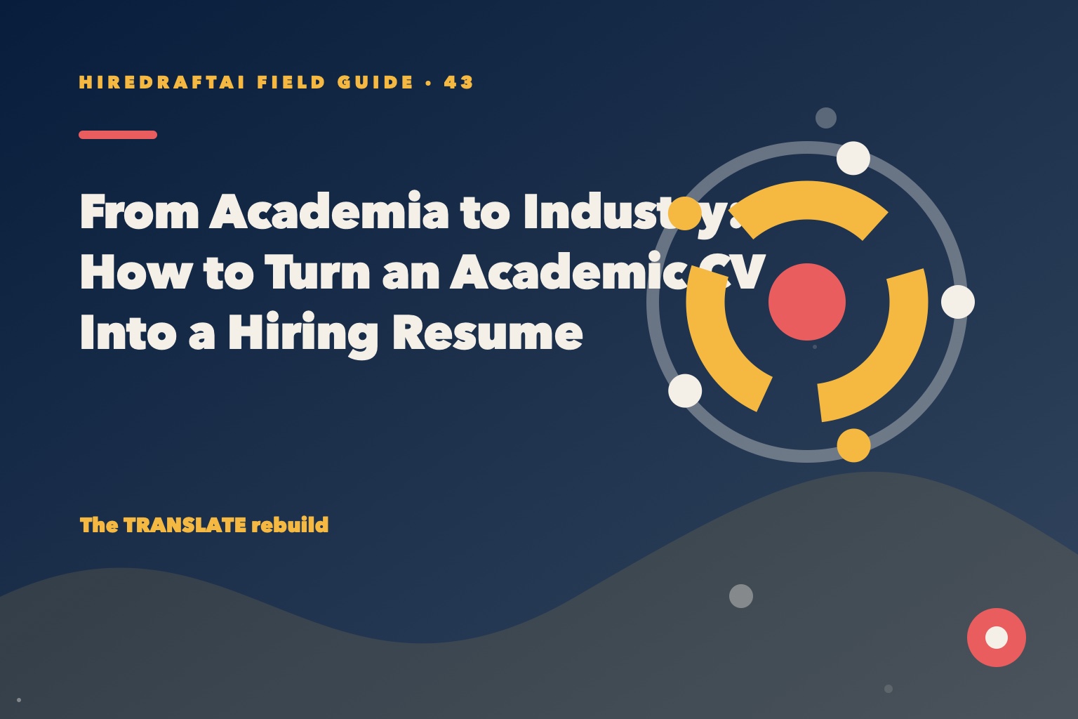 A dense academic CV is reorganized into industry evidence around outcomes stakeholders and methods