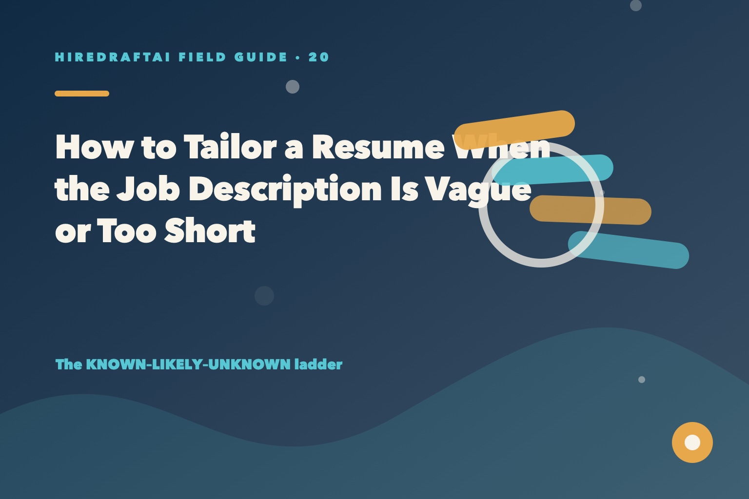 A sparse job description expands into verified facts cautious inferences and unanswered questions