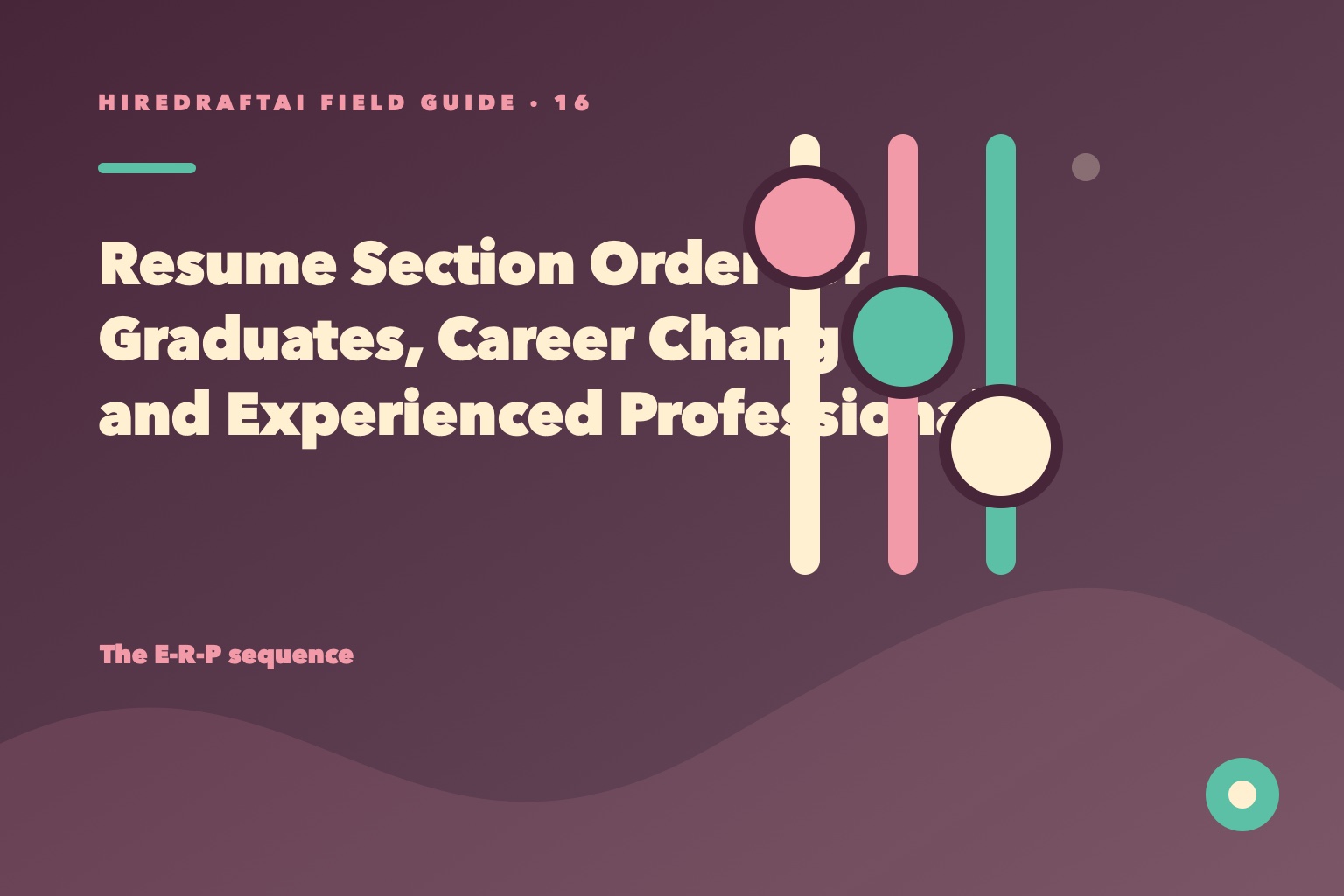 Three resume layouts built from the same section cards for different career stages
