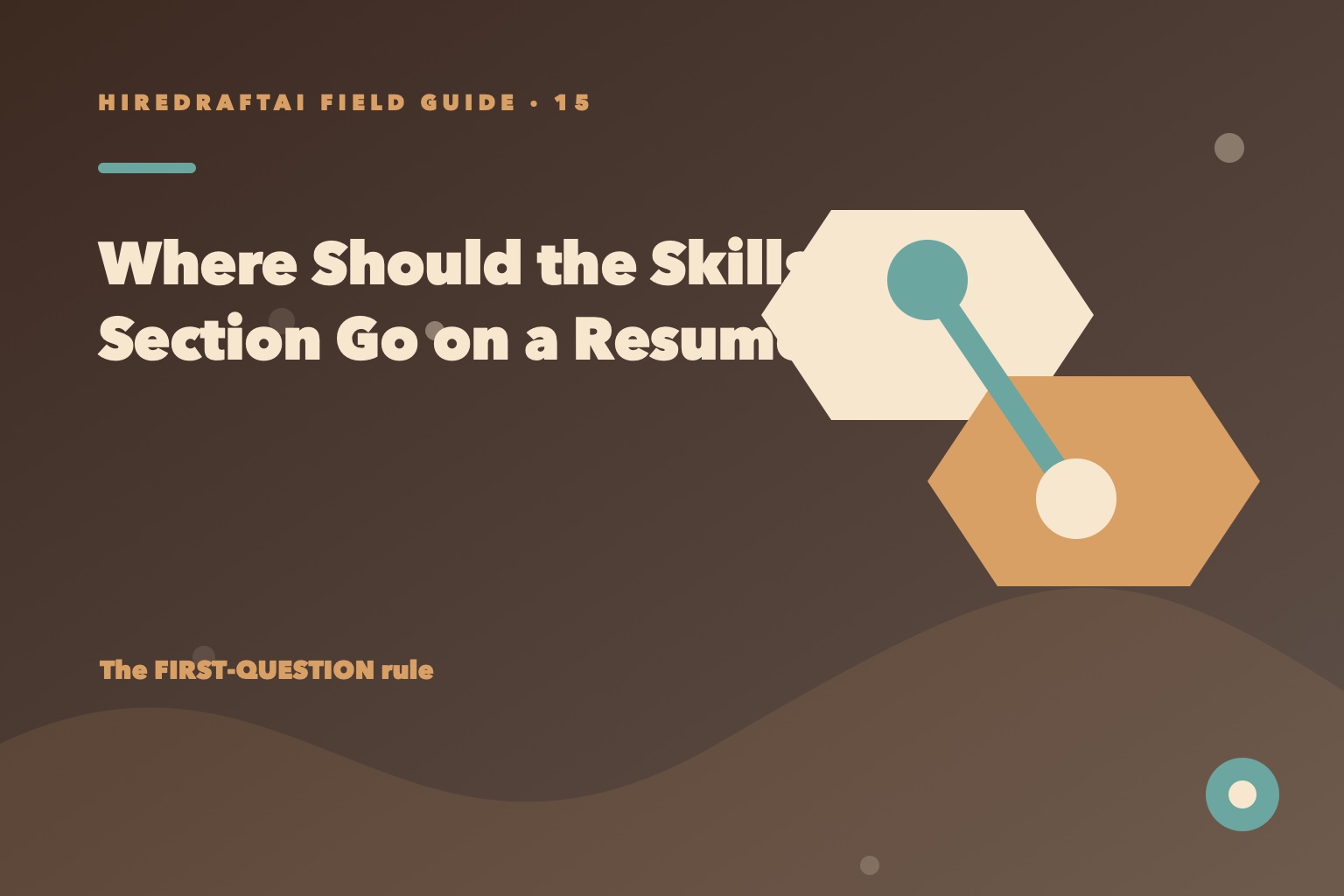 Movable resume section cards arranged differently for a graduate and an experienced specialist
