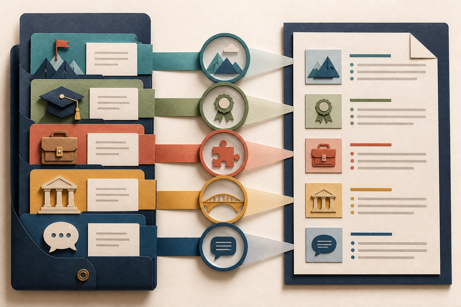 Five context lenses aligning international education and experience with a local resume