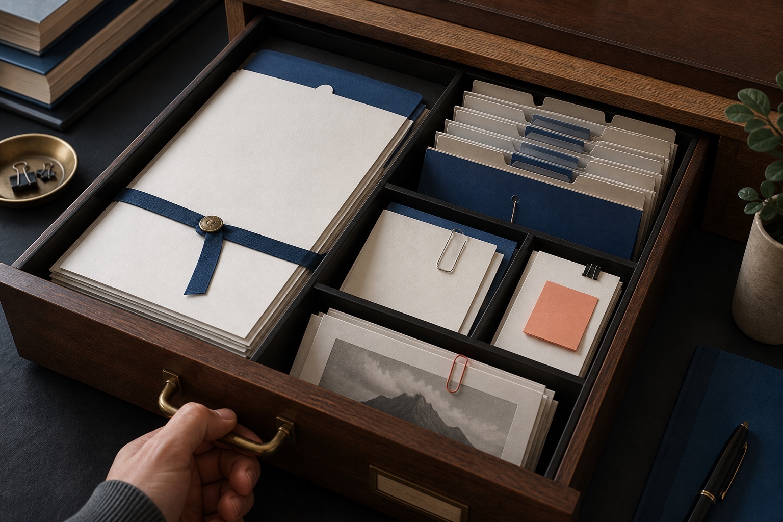 A master resume and dated tailored versions organized with change history